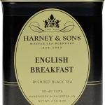 Harney &amp Sons English Breakfast Loose Leaf Black Tea Tin 4 oz 100% China Keemun black tea with a smooth full-bodied fl (New)