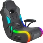 X Rocker Video Gaming Floor Rocker Chair Built-in Audio College Dorm Essentials for Guys and Girls Bedroom Foldable G (New)