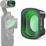 2X Macro Lens Compatible with DJI Osmo Pocket 3 Pocket 4 Only 3 Elements 3 Groups HD Optical Glass Magnetic Close-Up L (New)