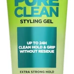 Garnier Fructis Pure Clean Styling Hair Gel Extra Strong Hold for Up to 24HRs Non-Flaking Non-Sticky Formula with Aloe (New)