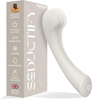 61LVR-hNdgL._AC_UL320_ SEDUCTIFY G-Spot Dildo Toy for Women with 8 Vibrating Modes [G-Spot Clitoral Premium Silicone Silen (New) - Image 1