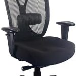 Tempur-Pedic TP6450 Mesh Office Desk Chair with Adjustable Height Black Built-In Lumbar Support Height-Adjustable Arm (New)