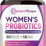 Doctor's Recipes Women's Probiotic 120 Caps 50 Billion CFU 16 Strains with Organic Cranberry Digestive Immune Vaginal &amp (New)