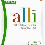alli Weight Loss Supplement Orlistat 60 mg Capsules 170 Count Refill Pack Non Prescription Weight Loss Aid for Women a (New)