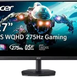 Acer Nitro 27in QHD 2560x1440 IPS 275Hz Gaming Monitor KG271U Z2bmiipx 05ms AMD FreeSync Premium 2xHDMI 21 DisplayP (New)