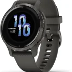 Garmin Venu 2S Smaller-Sized GPS Smartwatch with Advanced Health Monitoring and Fitness Features Slate Bezel with Graphi (New)