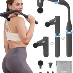 3-in-1 Detachable Massage Gun Deep Tissue with Extension Long Handle Self back massage back massager for pain relief 3 (New)