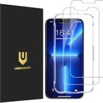 UNBREAKcable 2-Pack Screen Protector for iPhone 14/13/13 Pro Tempered Glass Military Grade Shatterproof 9H+ Hardness 9 (New)