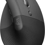 Logitech Lift Vertical Ergonomic Wireless Mouse - Graphite Connect via Bluetooth or included Logi Bolt USB-A receiver q (New)