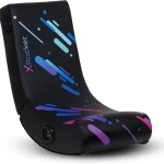 X Rocker Video Gaming Floor Rocker Chair Built-in Audio Foldable for Gamers Bedroom or Game Room for Boys Girls Tee (New)
