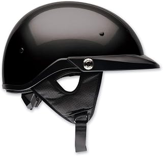 61P0U6DfCAL._AC_UL320_ BELL Pit Boss Motorcycle Half Helmet Black Large Low profile motorcycle half helmet with proprietary aramid carbon f (New) - Image 1