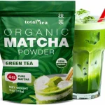 Total Tea USDA Organic Matcha Green Tea Powder 4 Oz Latte Smoothies Unsweetened Culinary Grade for Baking Morning Energy (New)