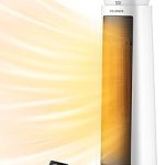 PELONIS 23” Oscillating Ceramic Tower Space Heater with Remote Thermostat Electric Energy Efficient Floor Heater for In (New)
