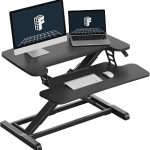 FLEXISPOT Standing Desk Converter 28" Desk Riser for Small Spaces Compact Desktop Riser Sit Stand Computer Workstation S (New)