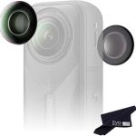 Insta360 X5 Replacement Lens Complete Kit with 2× Official Replaceable Lenses for Insta360 X5 Plus Tools to Replace and (New)