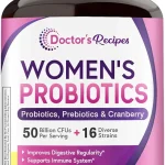 Doctor's Recipes Women's Probiotic 60 Caps 50 Billion CFU 16 Strains with Organic Cranberry Digestive Immune Vaginal &amp (New)