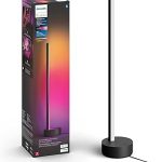 PHILIPS Hue Signe Smart Table Lamp 1-Pack Black White Color Ambiance Color Changing Light Dimmable 1040 Lumens W (New)
