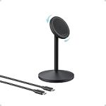 Anker MagSafe Charger MagGo Qi2 15W 360-Degree Wireless Charger Stand Qi2-Certified Magnetic Mount 360-Degree Magnetic (New)