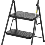 HBtower 2 Step Ladder Step Stool with Wide Anti-Slip Pedal Folding Step Stool with Convenient Handle for Home and Kitch (New)