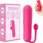 Mini Bullet Toys for G Spot Nipple Clitoral Stimulation 10 Powerful Modes Wearable Finger W (New)