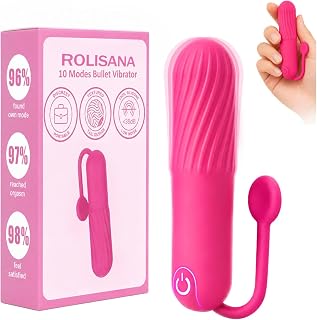 61Uop2LPqHL._AC_UL320_ Mini Bullet Toys for G Spot Nipple Clitoral Stimulation 10 Powerful Modes Wearable Finger W (New) - Image 1