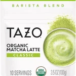 TAZO Organic Matcha Latte Powder Sweetened10 Servings 35 oz 2-ingredient matcha powder Mix with water and milk 20- (New)