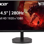 Acer Nitro 245in FHD 1920x1080 280Hz Gaming Monitor KG251Q Z1biip 1ms AMD FreeSync Premium sRGB 99% 2xHDMI DisplayP (New)