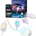eufy Permanent Outdoor Lights S4 200ft with 144 RGBWW LED String Lights Smart RGBWW for Daily Accent and Christmas Dec (New)