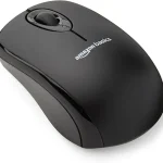 Amazon Basics 24 GHz Wireless Optical Computer Mouse with USB Nano Receiver Portable No Wires Smooth Tracking Multi-D (New)