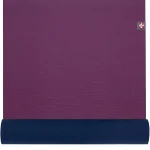 Manduka eKO Lite Yoga Mat Acai Midnight 71 x 24 in 4mm Textured Grip Natural &amp Reliable Traction Responsive Cus (New)