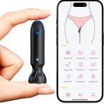 Mini Bullet Toys s App Controlled Female Toys with 9 Vibration Modes Lipstick G Spot Dildo C (New)