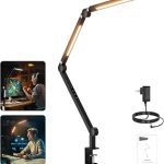 NEEWRE Basics 12W 42.5" Clip On LED Lamp with Dual Light Bar CRI95+ Bi Color Aluminum Alloy Table Architect Light Dimmabl (New)