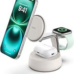 Belkin Qi2.2 25W Wireless Fast Charging Station 3 in 1 iPhone Charger Fast Charging MagSafe Compatible iPhone 17/16/1 (New)