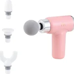 Paris Hilton - Deep Tissue Massage Gun with Multiple Heads and Speed 6 Speed Settings 4 Attachments Cordless Operatio (New)