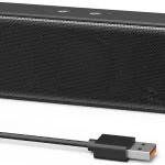 Computer Speakers for Desktop PC Laptop Monitor Upgraded Touch Controls USB Plug-n-Play Small PC Sound Bar Delivers Ri (New)
