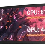 darkFlash V92 92&quot PC Case Screen 1920x462 IPS Sensor Panel Monitor Black CPU/GPU Temp Display No AIDA64 Needed No H (New)