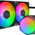 Cooler Master Elite Liquid 240 AIO Liquid CPU Cooler ARGB AMD AM5/AM4 &amp Intel LGA1851/1700 Support Cooler 240mm Dual- (New)