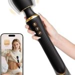 UTIMI 2 in 1 Dual-Ended Wand Thrusting Dildo for Women 8 Vibration Modes APP Control IPX7 Waterproof Liquid S (New)