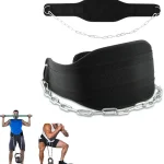 Dip Belt with 34'' Chain for Weightlifting Fitness Weighted Pull Up Belt Weightlifting Belt for Men Women Home Weight (New)