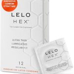 LELO HEX Original Ultra Thin Condoms Increased Strength 12 Pack This ultra thin condom offers increased strength wit (New)