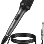 TONOR Professional Vocal Microphone for Singing Dynamic Wired Karaoke Mic Handheld Cardioid Microfono with 450 cm/157in (New)