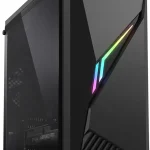 Zalman RAVN Compact ATX Mid-Tower Gaming PC Case RGB Lighting Strip Black RGB Lighting Strip with Control Button 1 x (New)