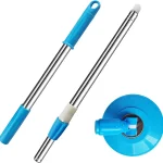 Midremer Spin Mop Replacement Mop Handle 49-inch 360 Degrees Rotating Telescopic Replacement Mop Stick with Reinforced Pl (New)