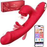 Amoochoo Sucking Women Toys AI Sync Flapping G Spot Dildo App Control s for Couples with Luxury Gi (New)