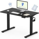 FLEXISPOT Electric Standing Desk 40"x24" One-Piece Desktop Black Height Adjustable Rock-Solid Steel Frame 4 Memory P (New)