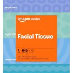 Amazon Basics Facial Tissue 2-Ply 640 Count 4 Packs of 160 Packaging may vary (New)