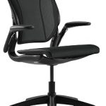 Humanscale World One Black Office Chair Ergonomic Work Desk Chair with Built in Lumbar Support Adjustable Computer Offic (New)