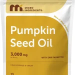 Micro Ingredients Pumpkin Seed Oil with Saw Palmetto 75 Softgels Cold Pressed Pure Virgin Oil Essential Fatty Acids &amp (New)