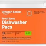 Amazon Basics Dishwasher Detergent Pacs Fresh Scent 78 Count (New)