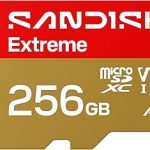 SANDISK 256B Extreme microSD Card + Adapter Up to 245MB/s Read Speeds UHS-I V30 5K 4K UHD U3 C10 A2 Up to 170M (New)